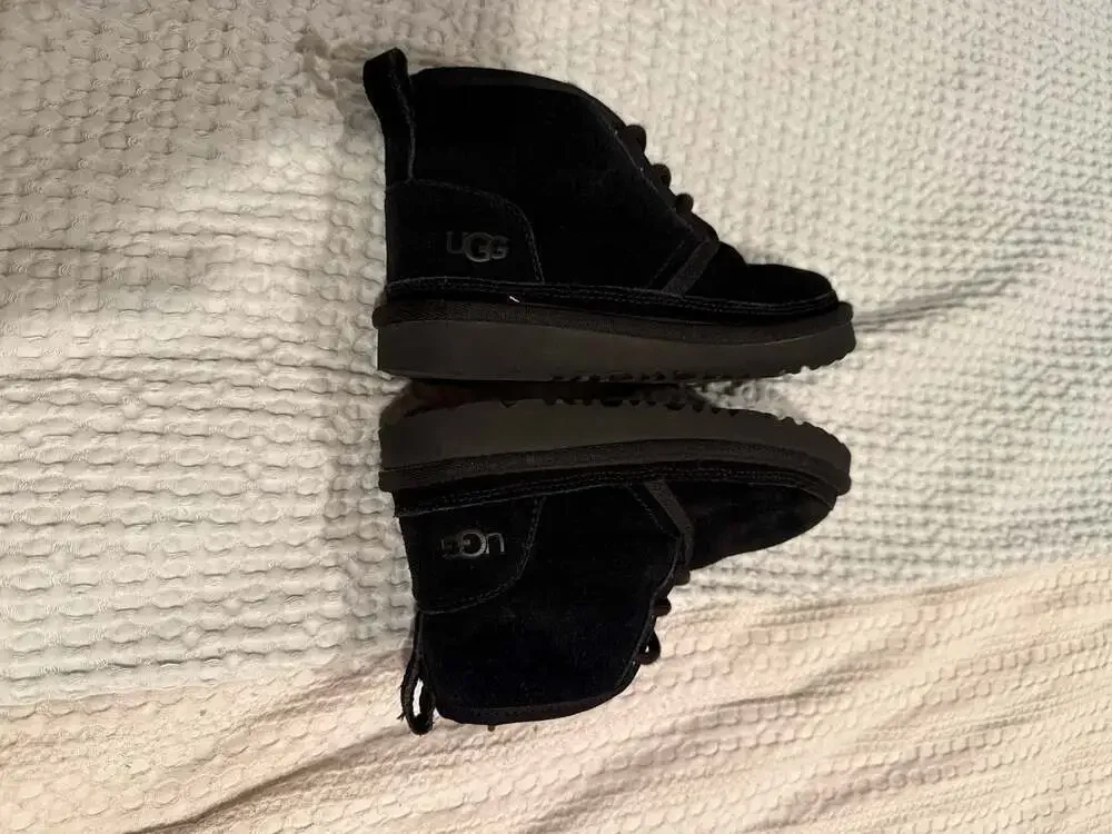 UGG Kids Neumel II Black Suede Chukka Boots (Size 13 Kids)